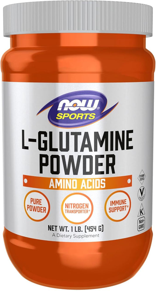NOW Sports Nutrition, L-Glutamine Pure Powder, 1-Pound