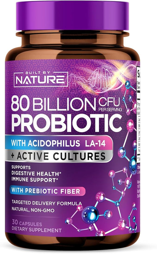 80 Billion CFU Probiotic 30 Capsules