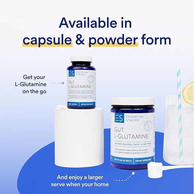 Essential Stacks Gut L-Glutamine Powder
