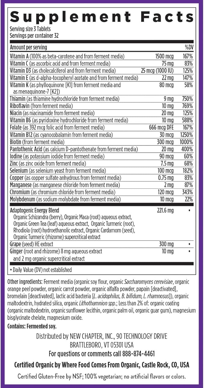 New Chapter Energy Supplement D3 + 96 ct