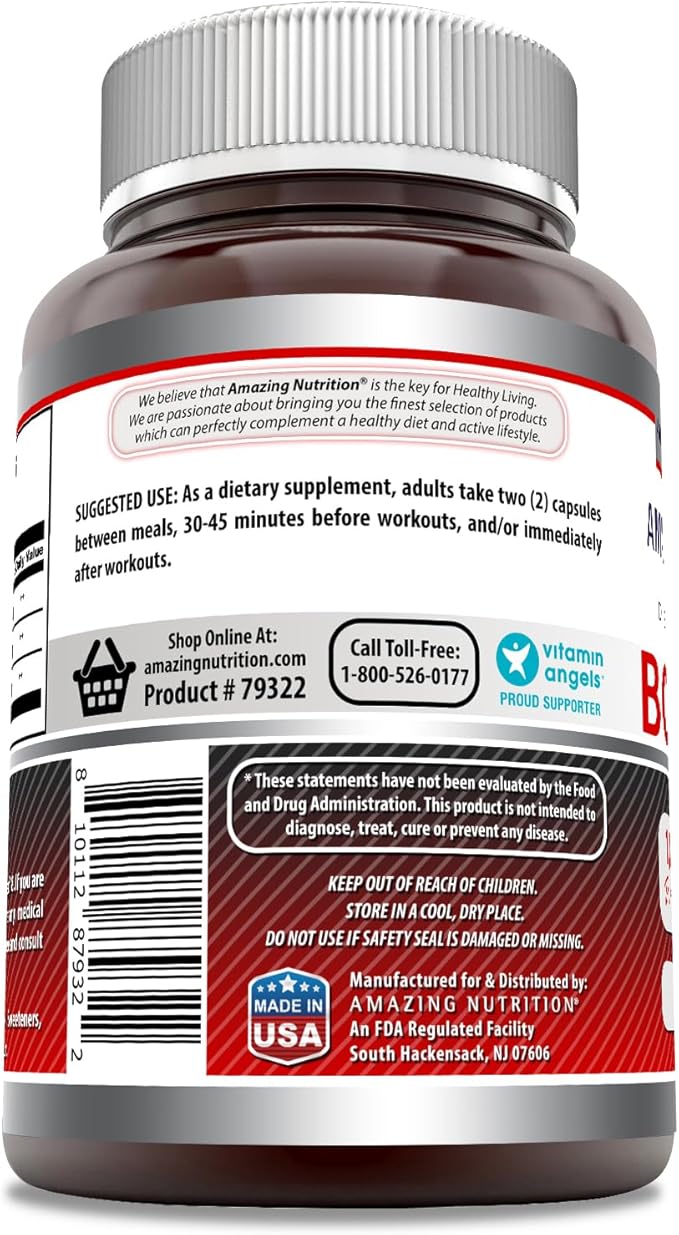 Amazing Formulas BCAA 2:1:1 1000 Mg (1 Pack, 500 Count)