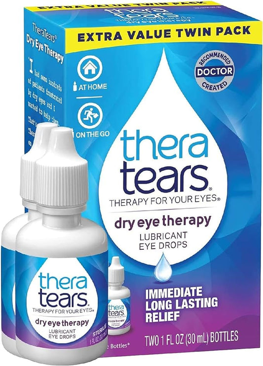 TheraTears Dry Eye Therapy Lubricating Eye 1 fl (2 x 30mL Bottles)