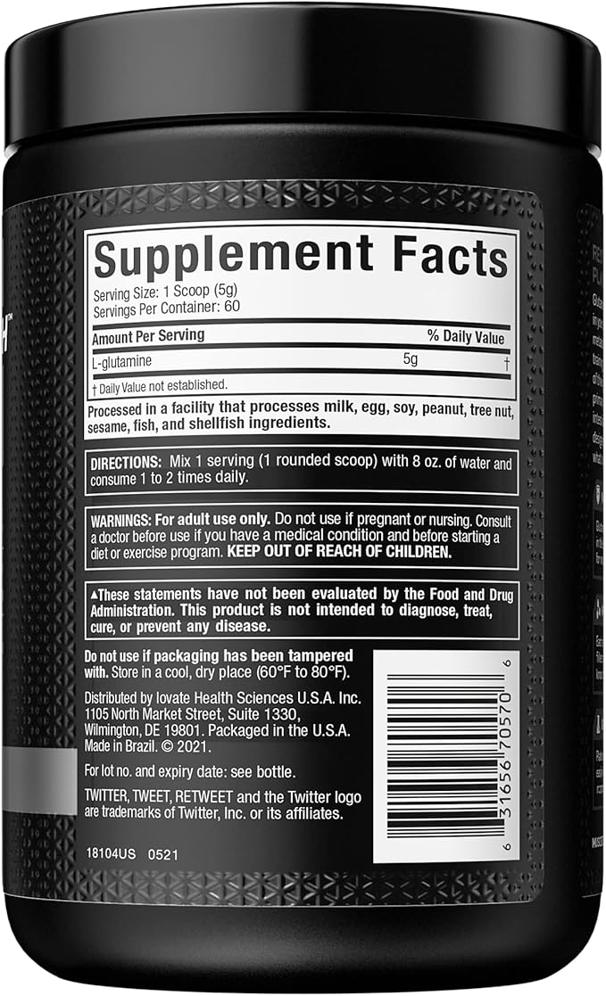 Glutamine Powder | MuscleTech 100% Pure (60 Servings)