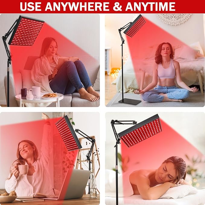 12.2" Squard Red Light Therapy 660nm Red 850nm Infrared