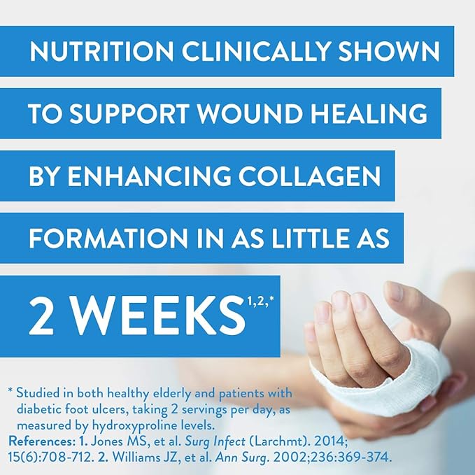 Juven Therapeutic Nutrition Drink Mix Powder for Wound Healing Support, Includes Collagen Protein, Variety Pack, 30 Count