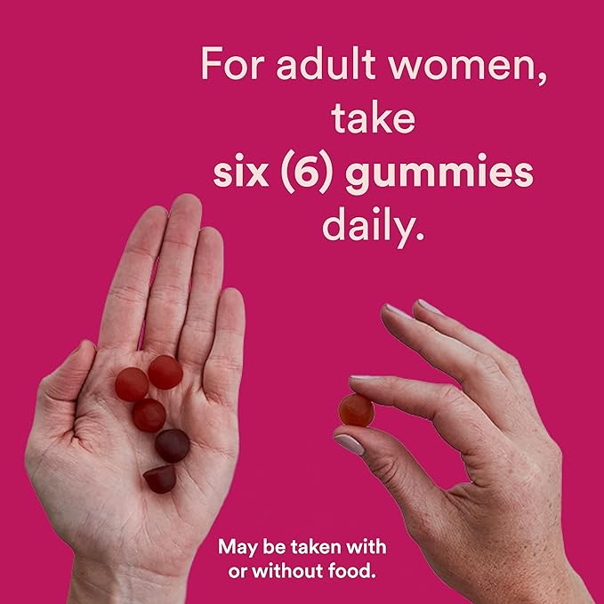 SmartyPants Women's Multivitamin Gummies: Omega 3 CoQ10, Vitamin D3, C, B12, B6, B6, Vitamin 240 Count (40 Day