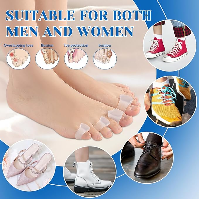 18Pcs Gel Toe Separator, Pinky Toe (18)