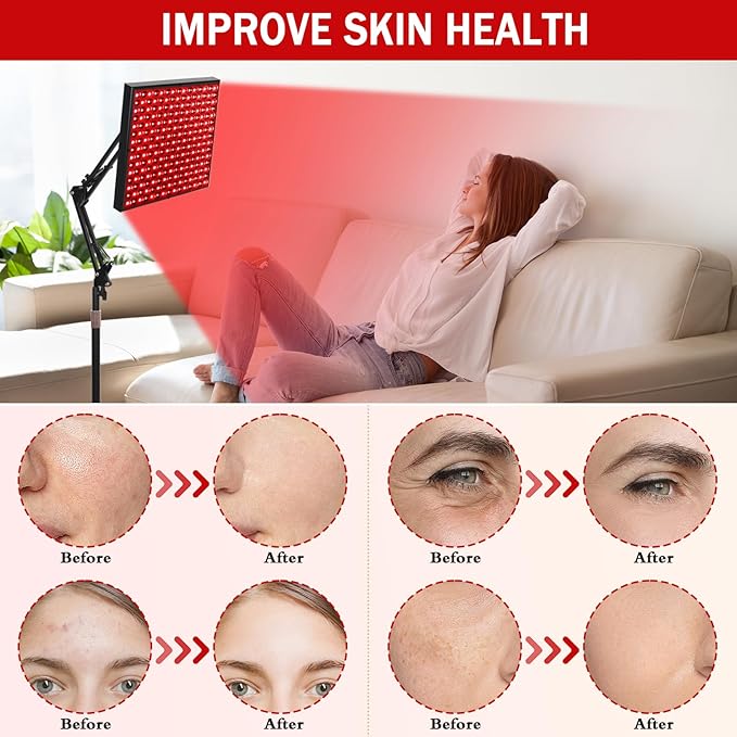 12.2" Squard Red Light Therapy 660nm Red 850nm Infrared