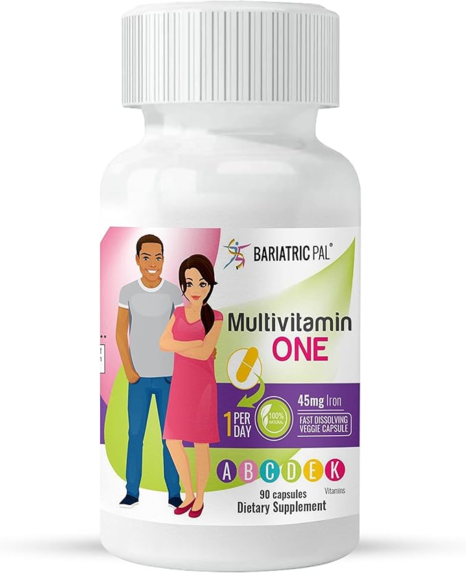 BariatricPal Multivitamin ONE 1 per Day! 45mg Iron (90 Count)