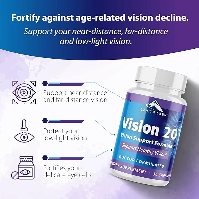 Zenith Labs Vision 20 Clinically Proven 6 Pack