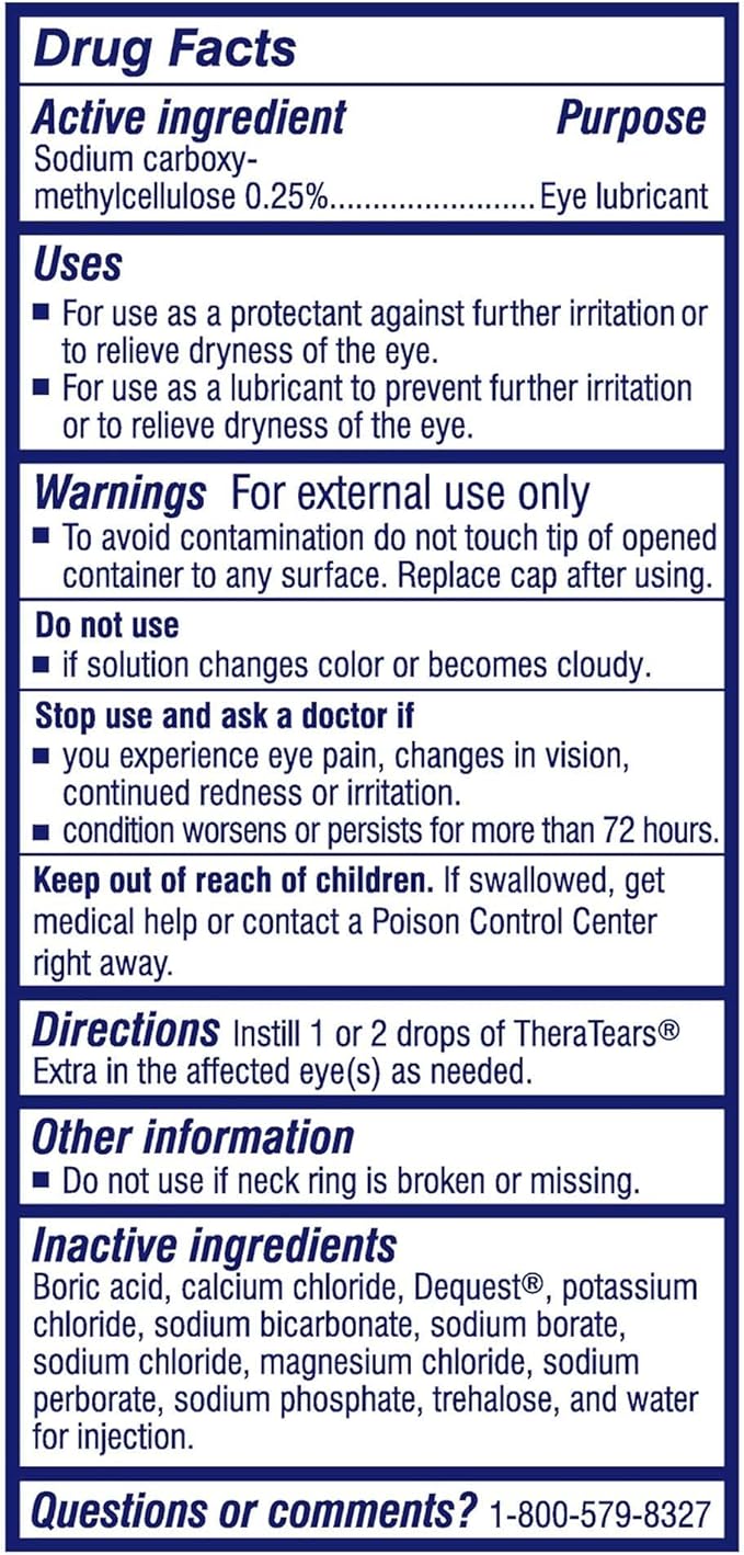TheraTears 1200mg Omega 3 Supplement 180 Count 0.5 Fl 15 Ml, 2 Pack