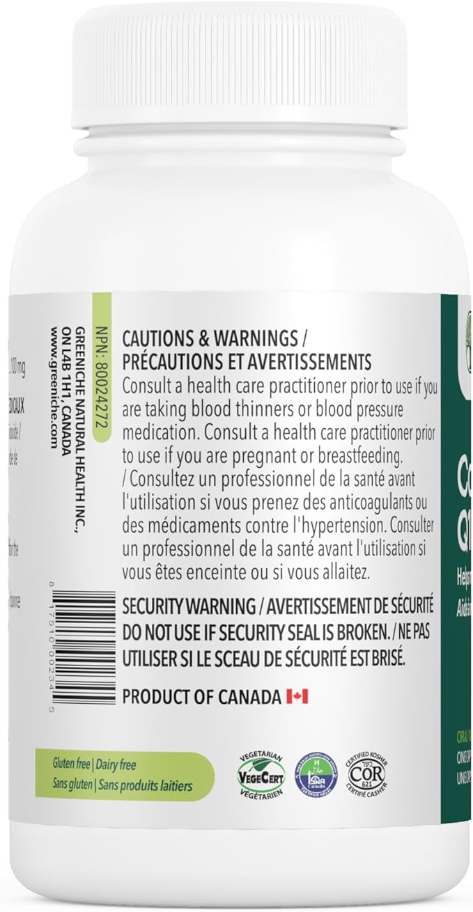 Coenzyme Q10, 60 Caps, High Absorption Coq10, Vegan,