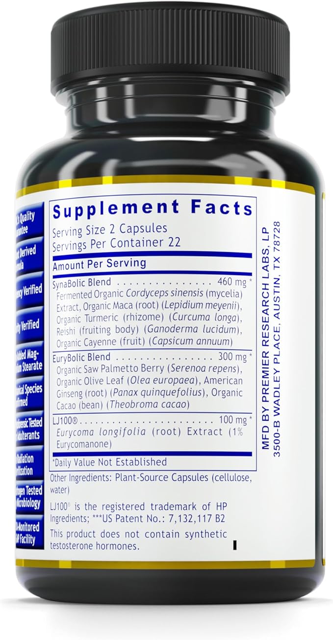 Premier Research Labs Men's Performance Edge 45 Plant-Source