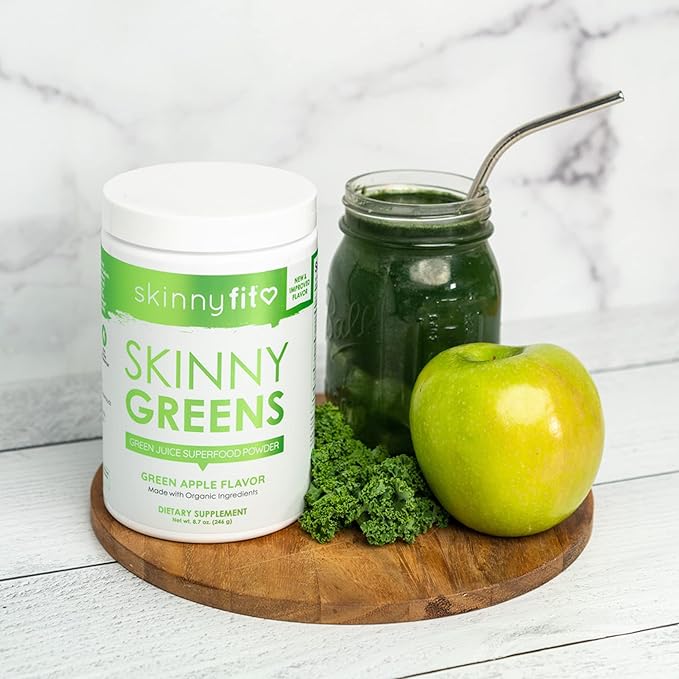 SkinnyFit Skinny Greens, Green Juice Superfood 30 Servings