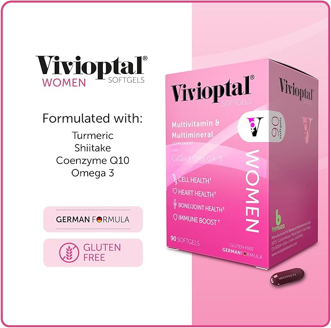 Vivioptal Women 90 Softgels CoQ10 & 3