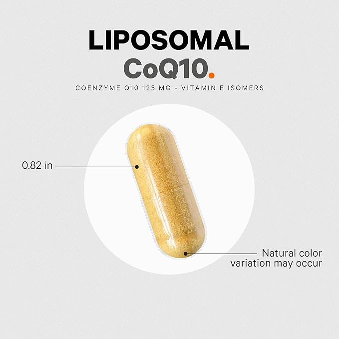 Codeage Liposomal CoQ10 Supplement 125mg Coenzyme Q10 - 2 Month 60 Capsules