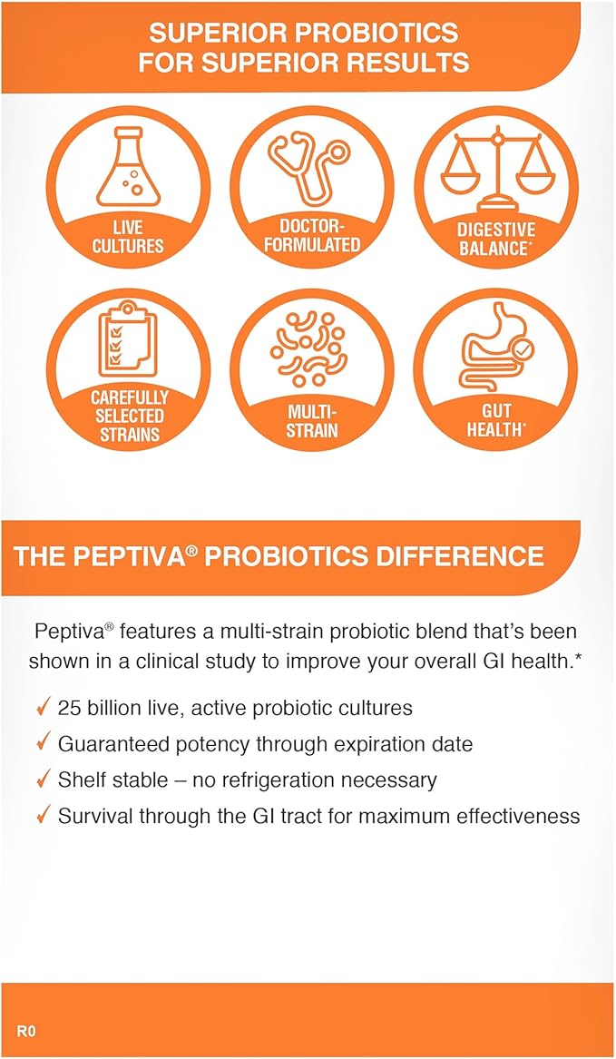 Peptiva Daily Probiotic, 25 Billion CFU, 30 Count
