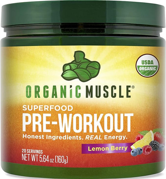 Organic Muscle Superfood Pre Workout Powder