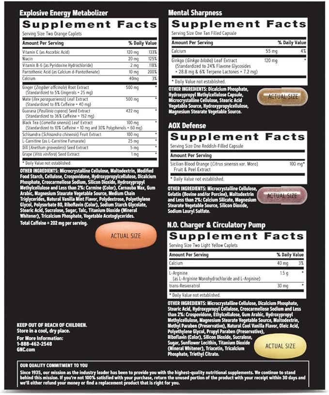 GNC AMP Men's Extreme Training Vitapak 5-Step Daily 30 Count