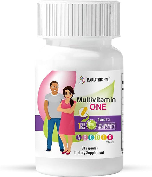 BariatricPal Multivitamin ONE 1 per Day! 45mg Iron (30 Count)