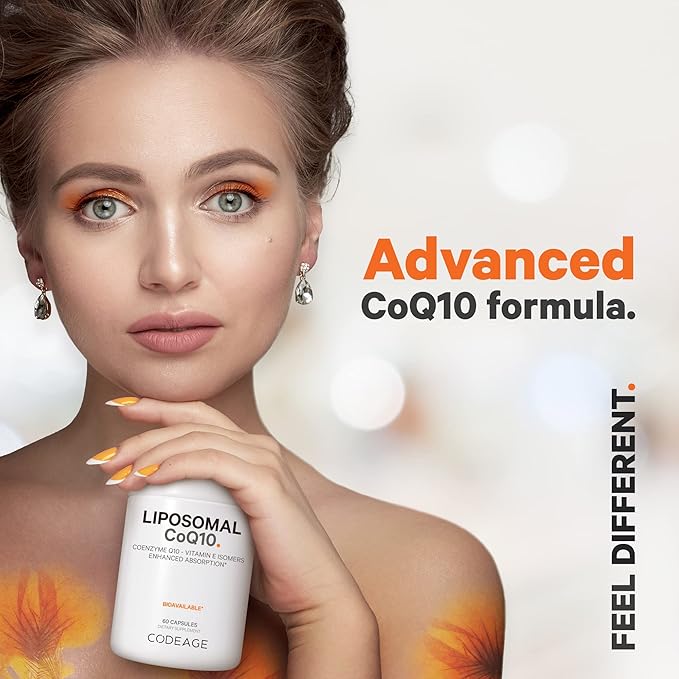 Codeage Liposomal CoQ10 Supplement 125mg Coenzyme Q10 - 2 Month 60 Capsules