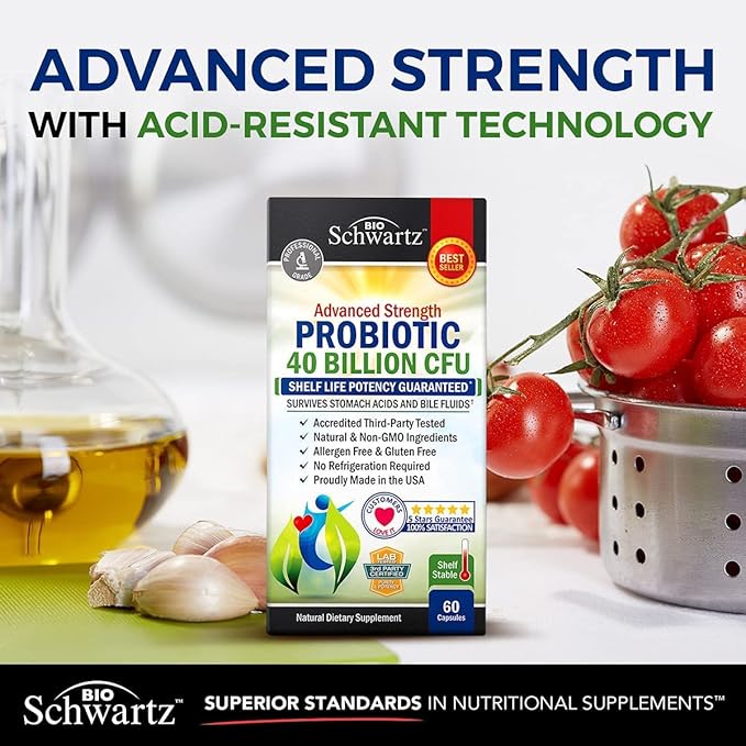 Daily Probiotic Supplement with 40 Billion CFU