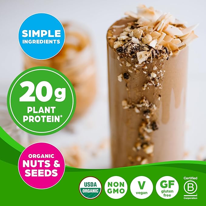 Orgain Organic Simple Vegan Protein Powder, 20g Plant 1.25lb