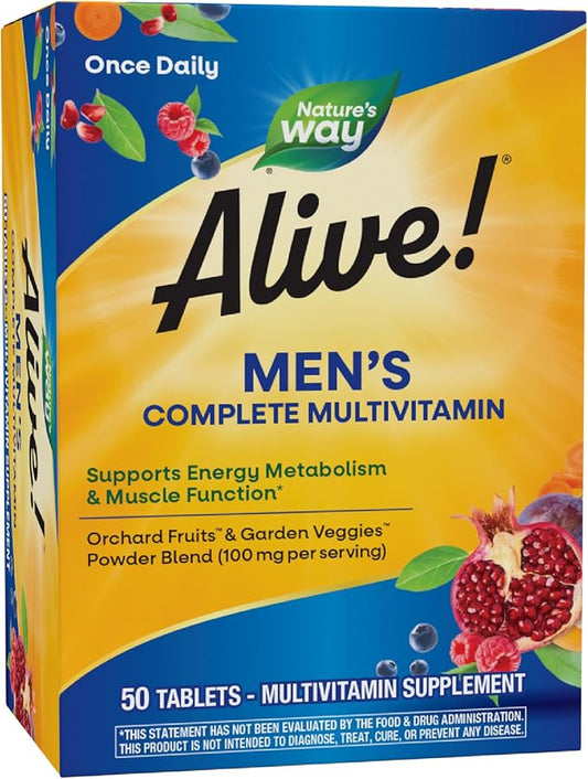 Nature's Way Alive! Men's Complete Multivitamin, 50 Tablets