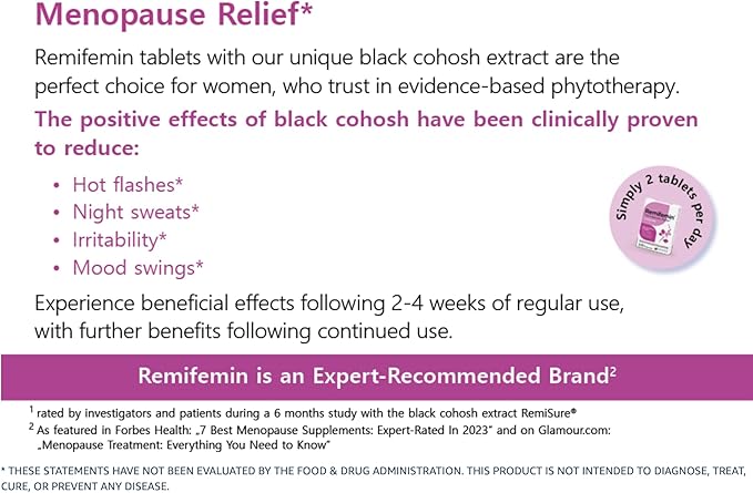 Menopause Symptoms Relief 60 Tablets