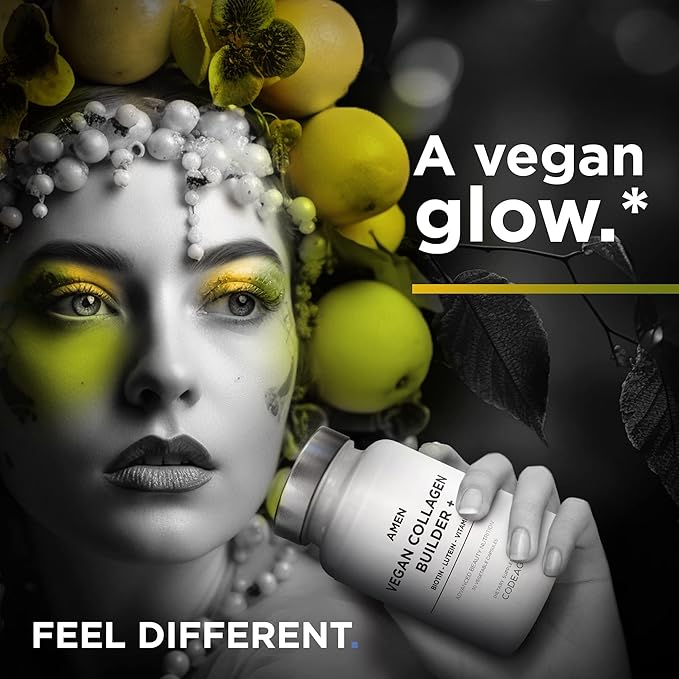Amen Plant-Based Vegan Collagen Builder Supplement 30 Capsules