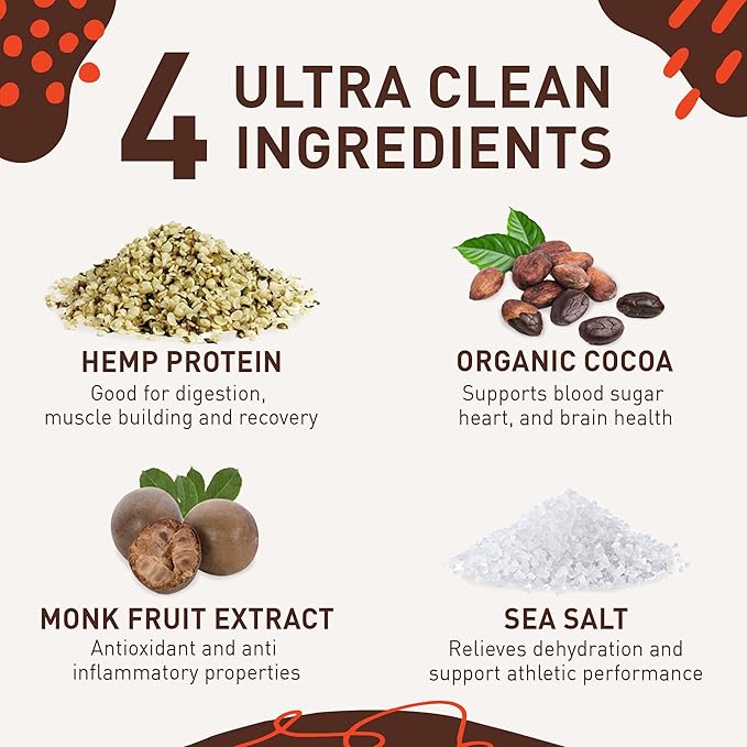 Organic Vegan Hemp Heart Protein Powder, 4 Simple (40oz)