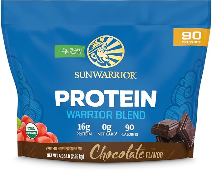 Sunwarrior Vegan Organic Protein Powder Plant-based 90 Servings