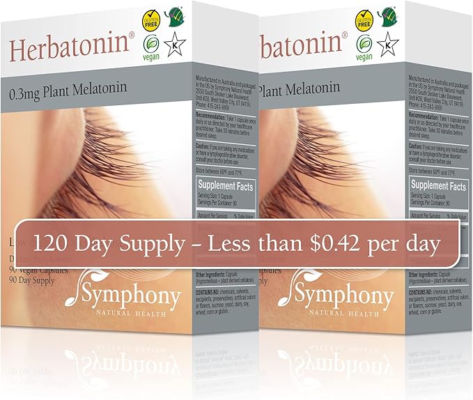 0.3mg – The First Phyto-Melatonin (Natural 90 Vegan (90 Day 2)