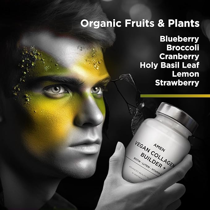 Amen Plant-Based Vegan Collagen Builder Supplement 30 Capsules