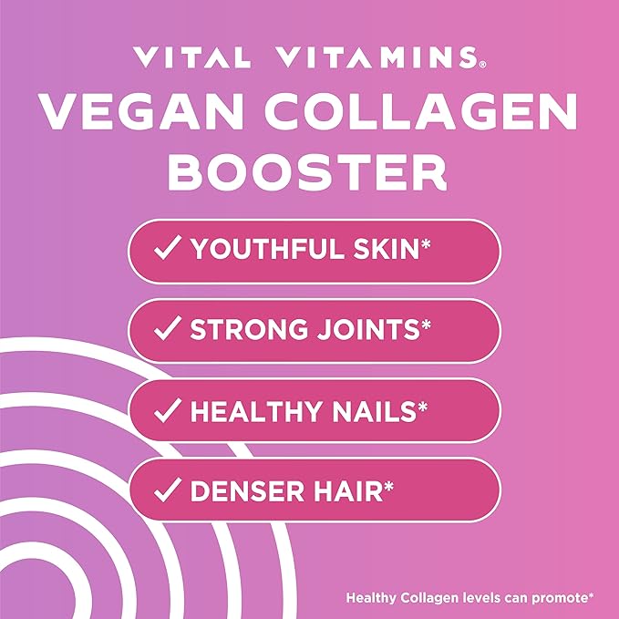 Vital Vitamins Vegan Collagen Booster 60 Capsules