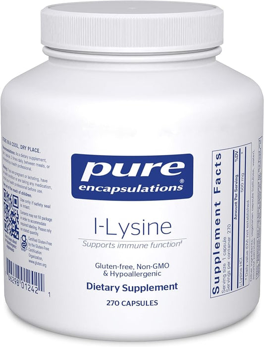 Pure Encapsulations L-Lysine 270 Capsules