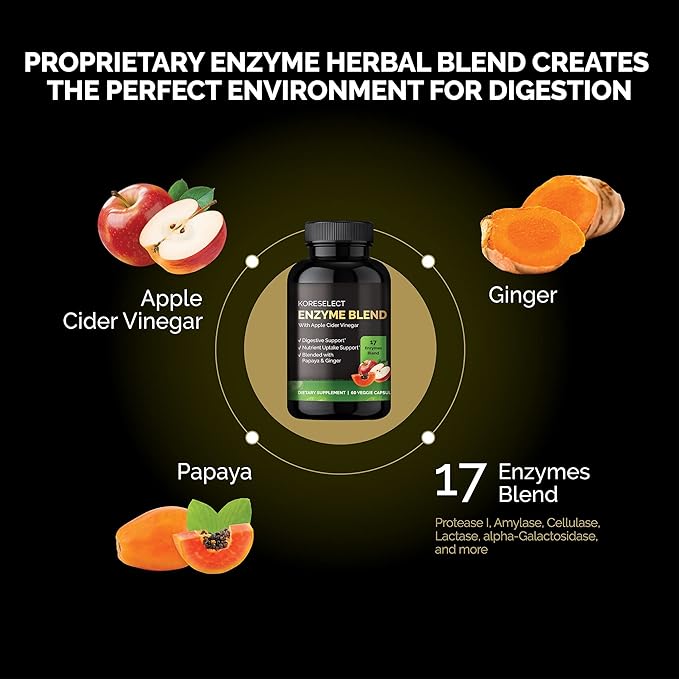 17 Enzyme Blend for Digestive Gut 60 Capsules