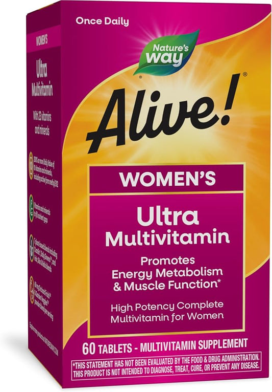 Nature's Way Alive! Women's Daily Ultra B12, 60 60 Tablets