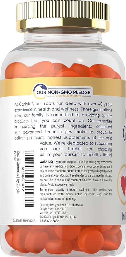 Carlyle CoQ10 Gummies 200 mg 140 Count