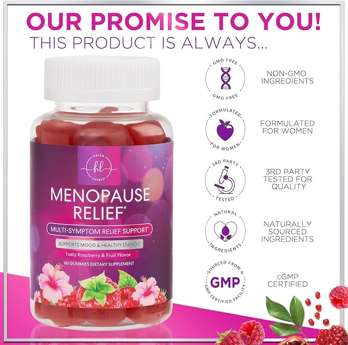 Menopause Relief Gummies (30 Servings) 60 Gummies