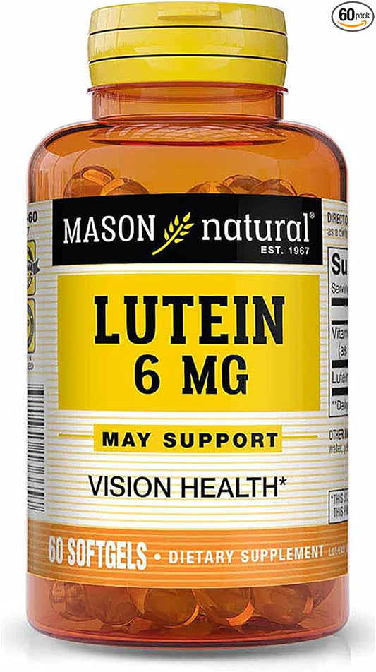 MASON NATURAL Lutein 6mg antioxidant softgels, 60 Ea