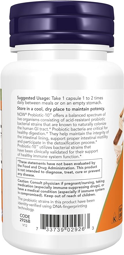 NOW Supplements, Probiotic-10™, 25 Billion, 10 Probiotic 50 Veg