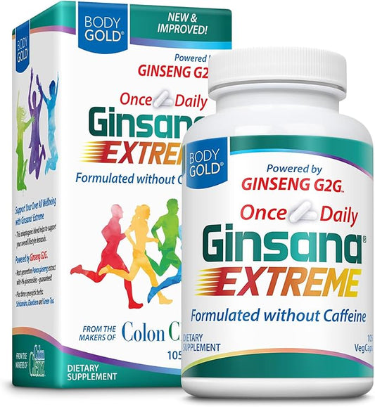 BodyGold Ginsana Energy 52 Serv 105 VegCaps