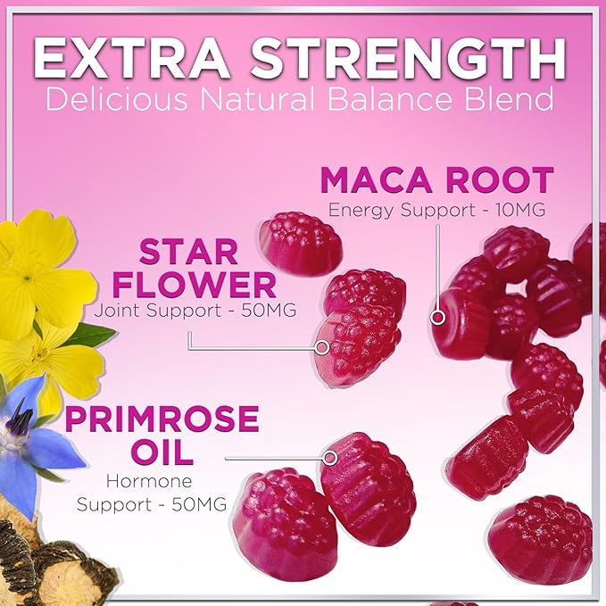 Menopause Relief Gummies (30 Servings) 60 Gummies