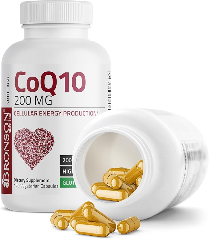 Bronson CoQ10 200 MG High Potency 120 Vegetarian