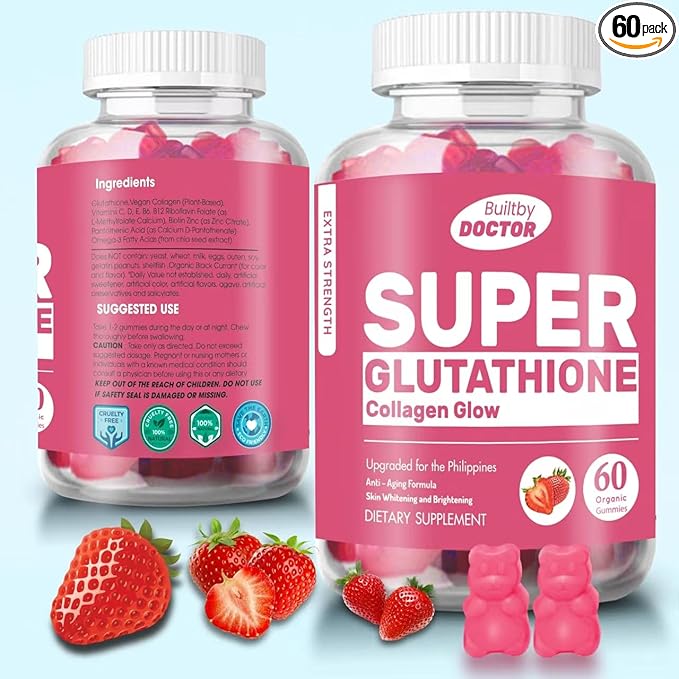 Super glutathione collagen glow gummies,Glutathione Skin Care