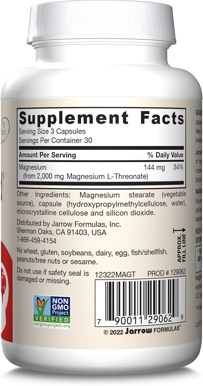 Jarrow Formulas MagMind Brain Health 90 Capsules, 30 Day