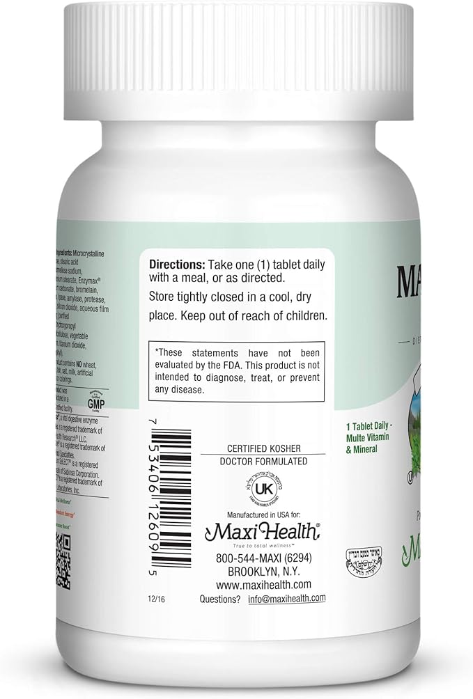 MaxiVite - No Iron - One 90 Tabs