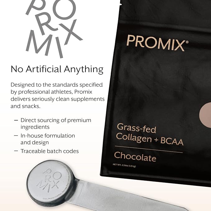 Promix Collagen Peptides and BCAA, Chocolate, 2.5lb Bulk