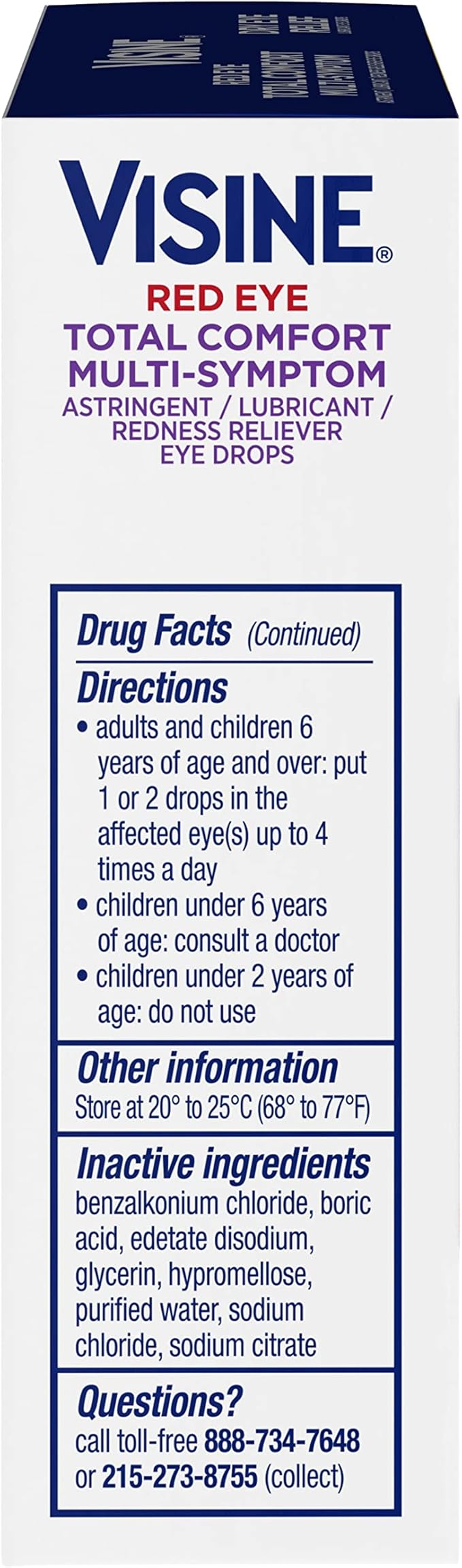 Visine Red Eye Total Comfort Multi-Symptom 2 Items